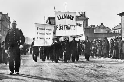 1921 fick både män och kvinnor rösta i riksdagsvalet.